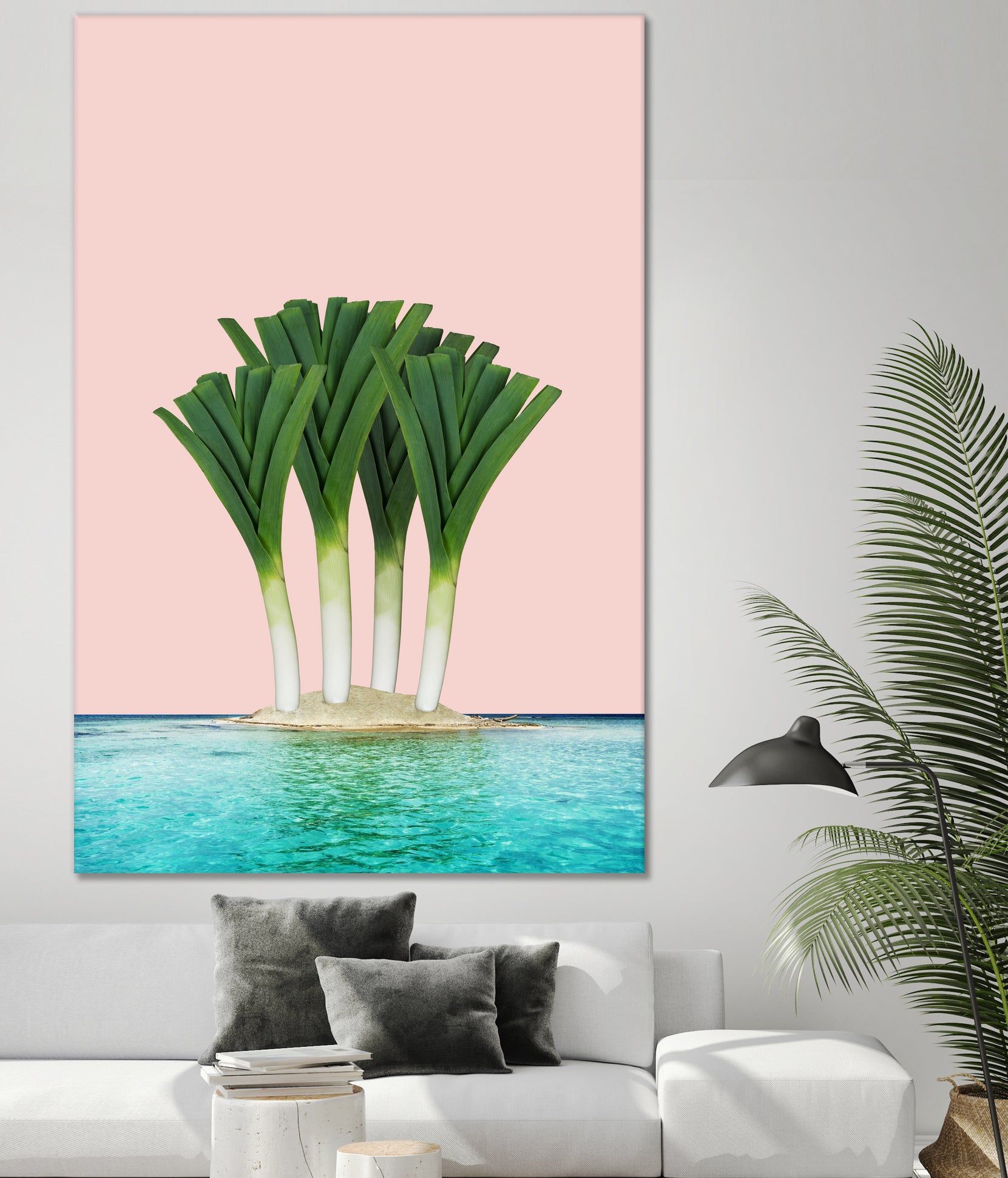 Palm Beach by Anders Wasser on GIANT ART - pink photo illustration