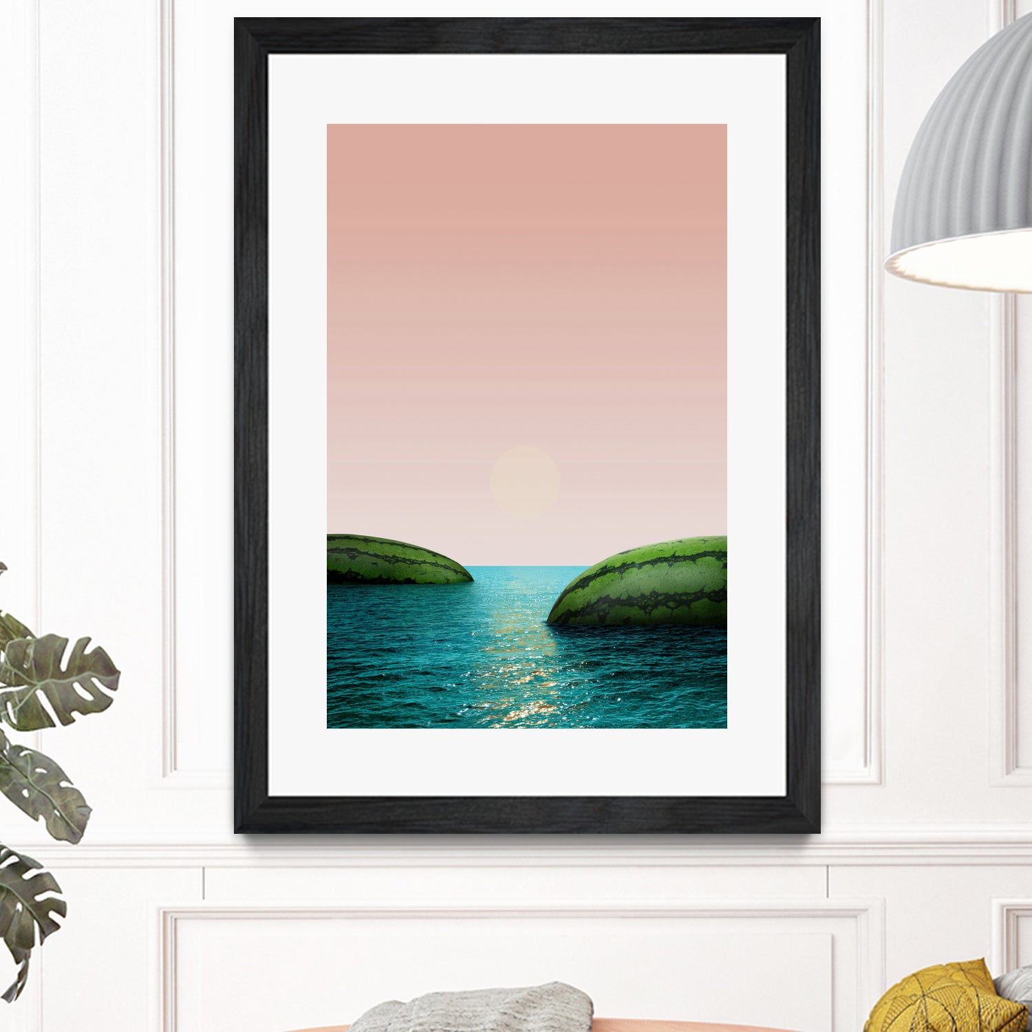 Melon Shore by Anders Wasser on GIANT ART - pink photo illustration