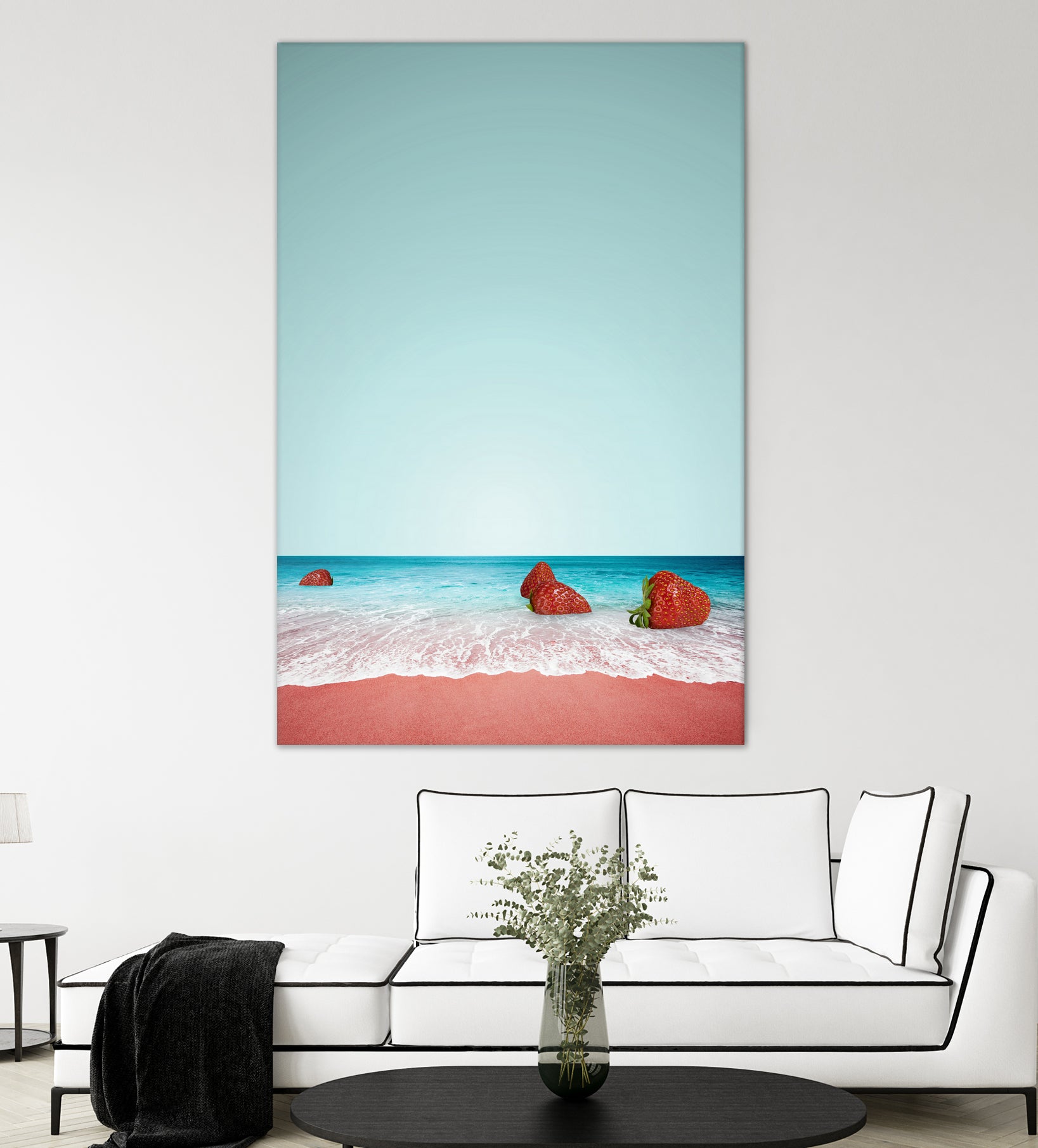 Strawberry Shore by Anders Wasser on GIANT ART - blue photo illustration