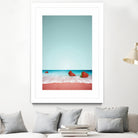 Strawberry Shore by Anders Wasser on GIANT ART - blue photo illustration