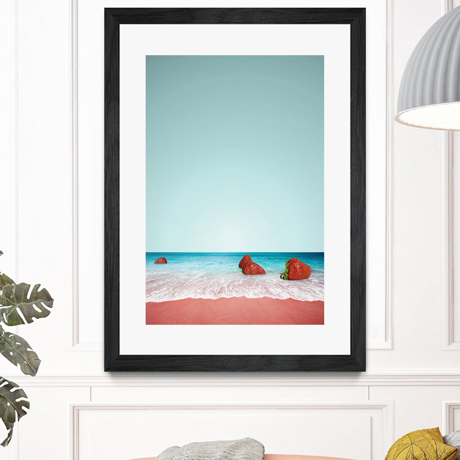 Strawberry Shore by Anders Wasser on GIANT ART - blue photo illustration