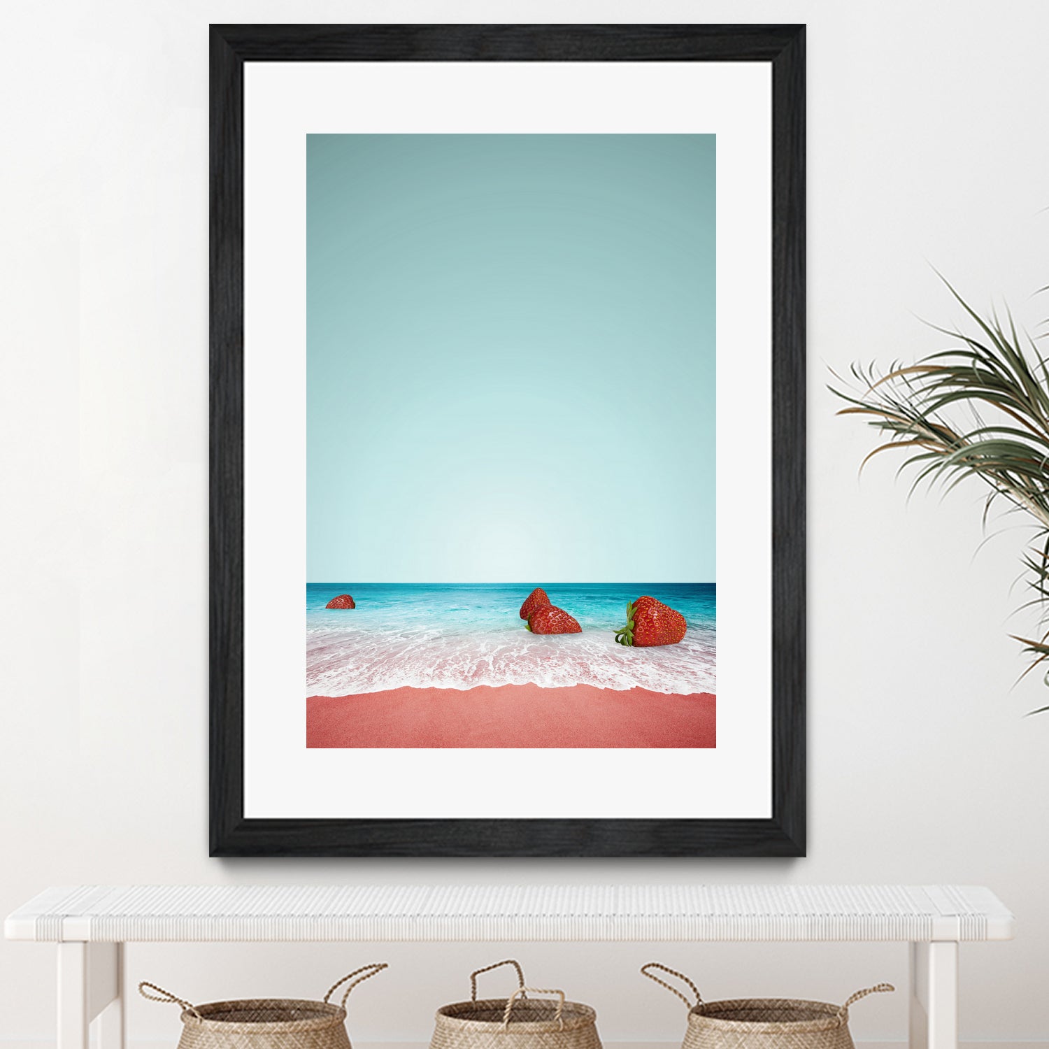 Strawberry Shore by Anders Wasser on GIANT ART - blue photo illustration