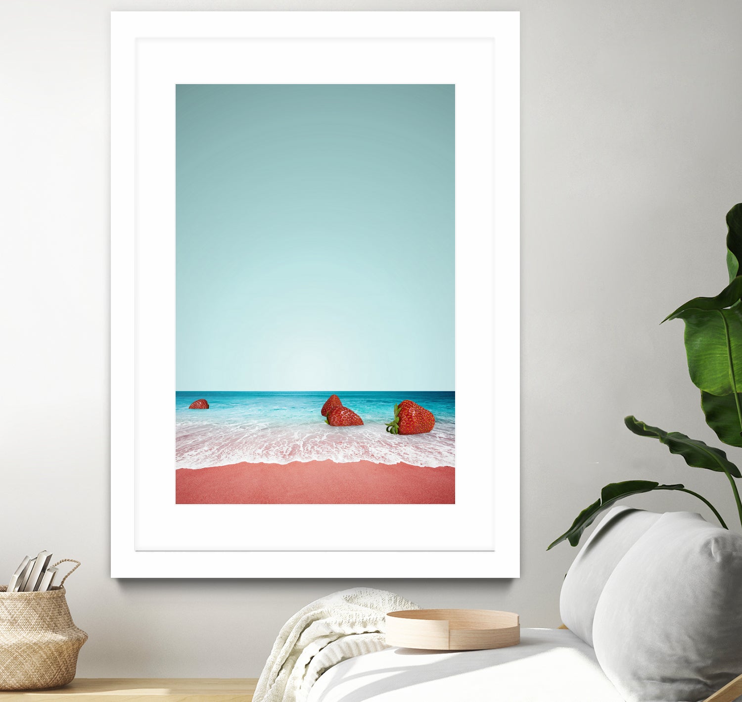 Strawberry Shore by Anders Wasser on GIANT ART - blue photo illustration