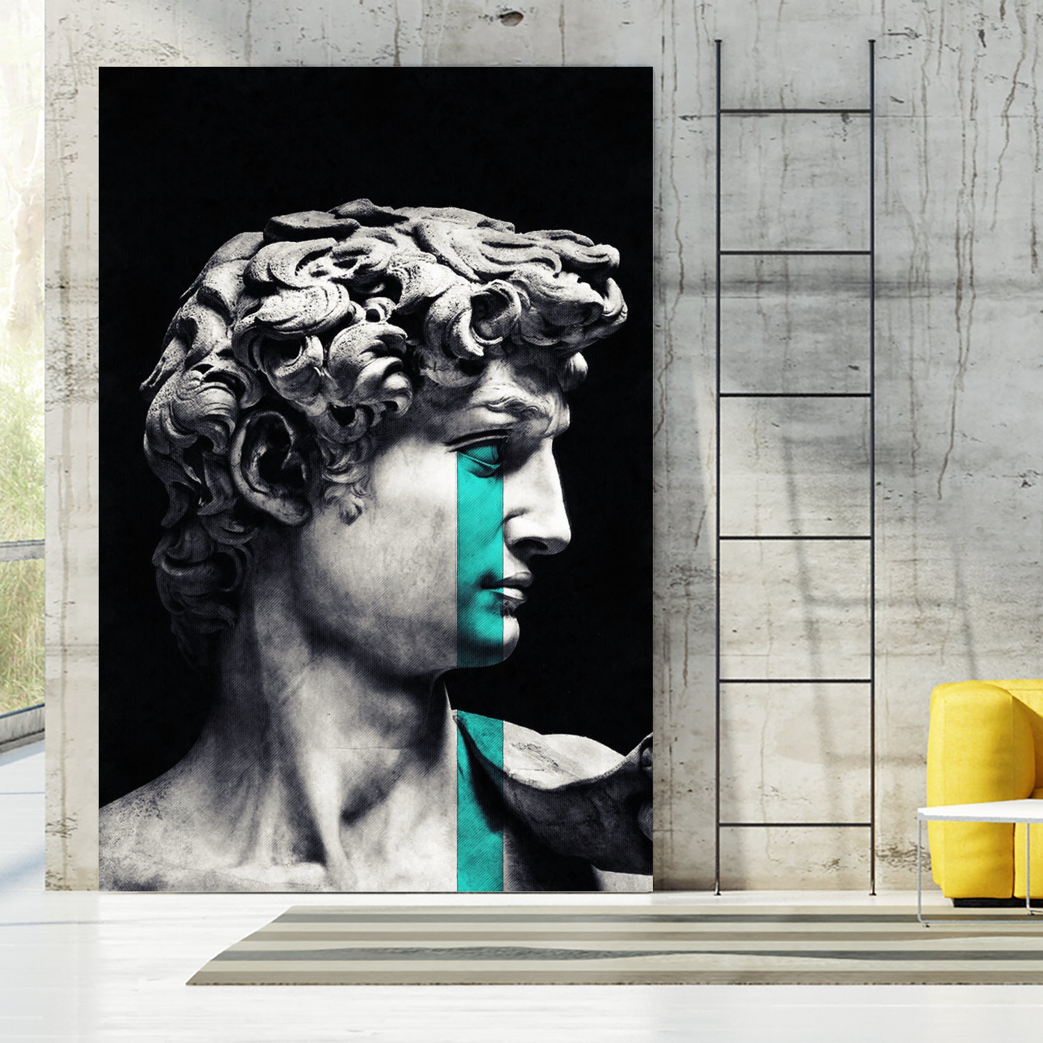 Crying David by Menelaos Trompoukis on GIANT ART - black digital painting