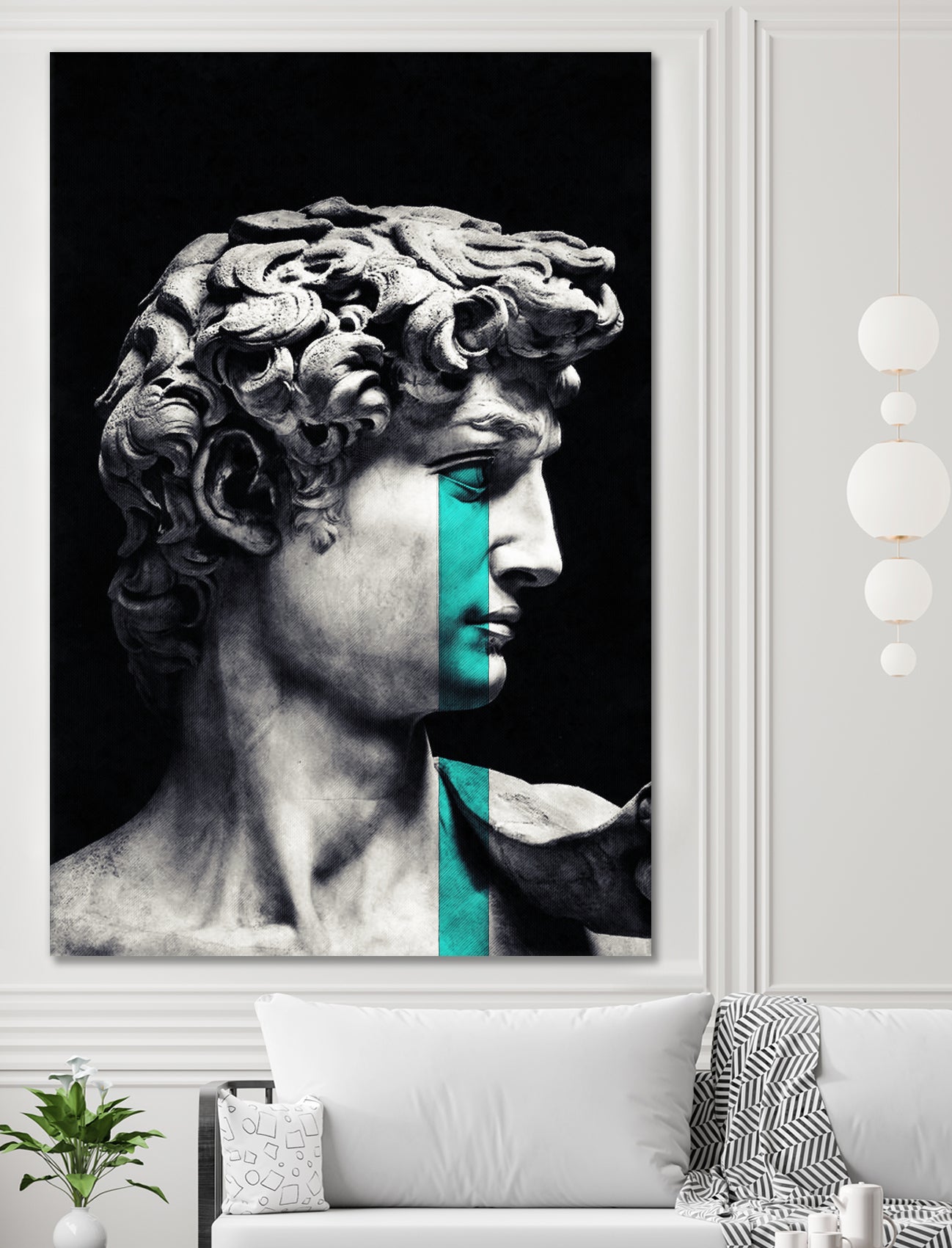 Crying David by Menelaos Trompoukis on GIANT ART - black digital painting