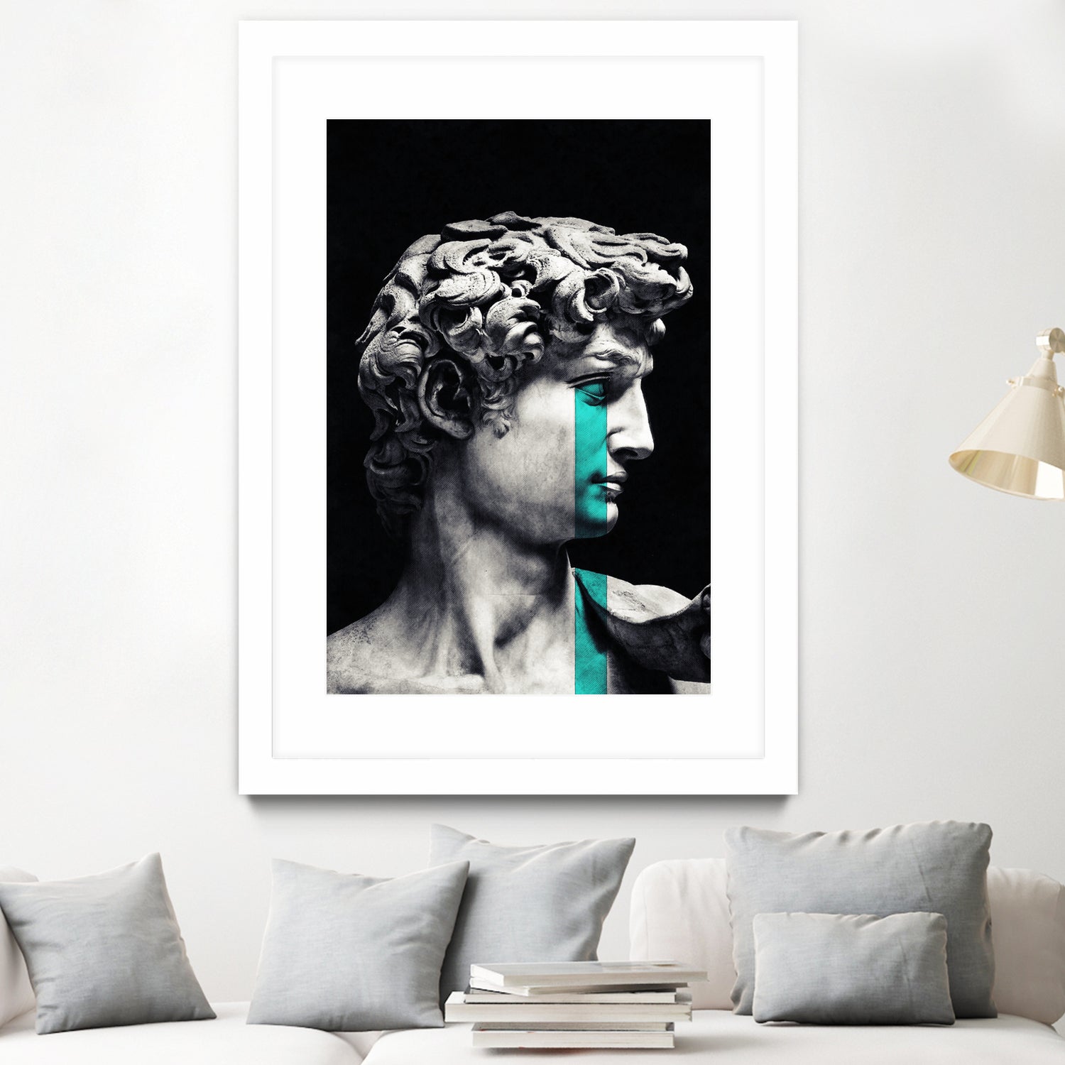 Crying David by Menelaos Trompoukis on GIANT ART - black digital painting