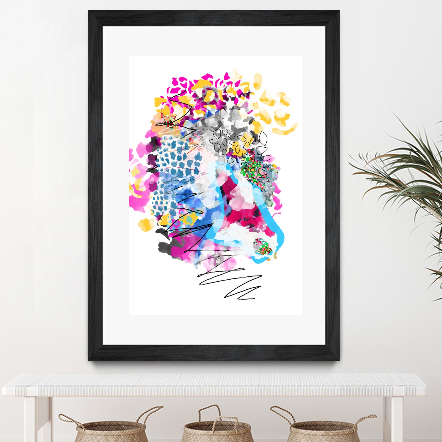 BOUQUET by Liat Noten on GIANT ART - pink mixed media