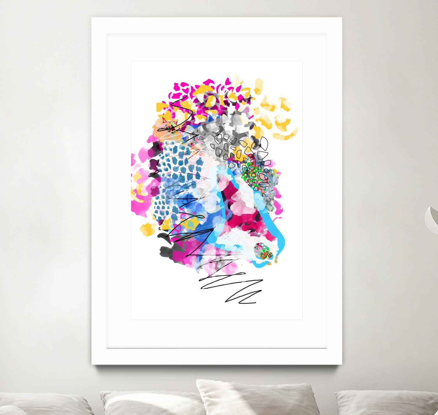 BOUQUET by Liat Noten on GIANT ART - pink mixed media