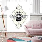 Bee Confident by Barbara Hollaus on GIANT ART - white digital drawing