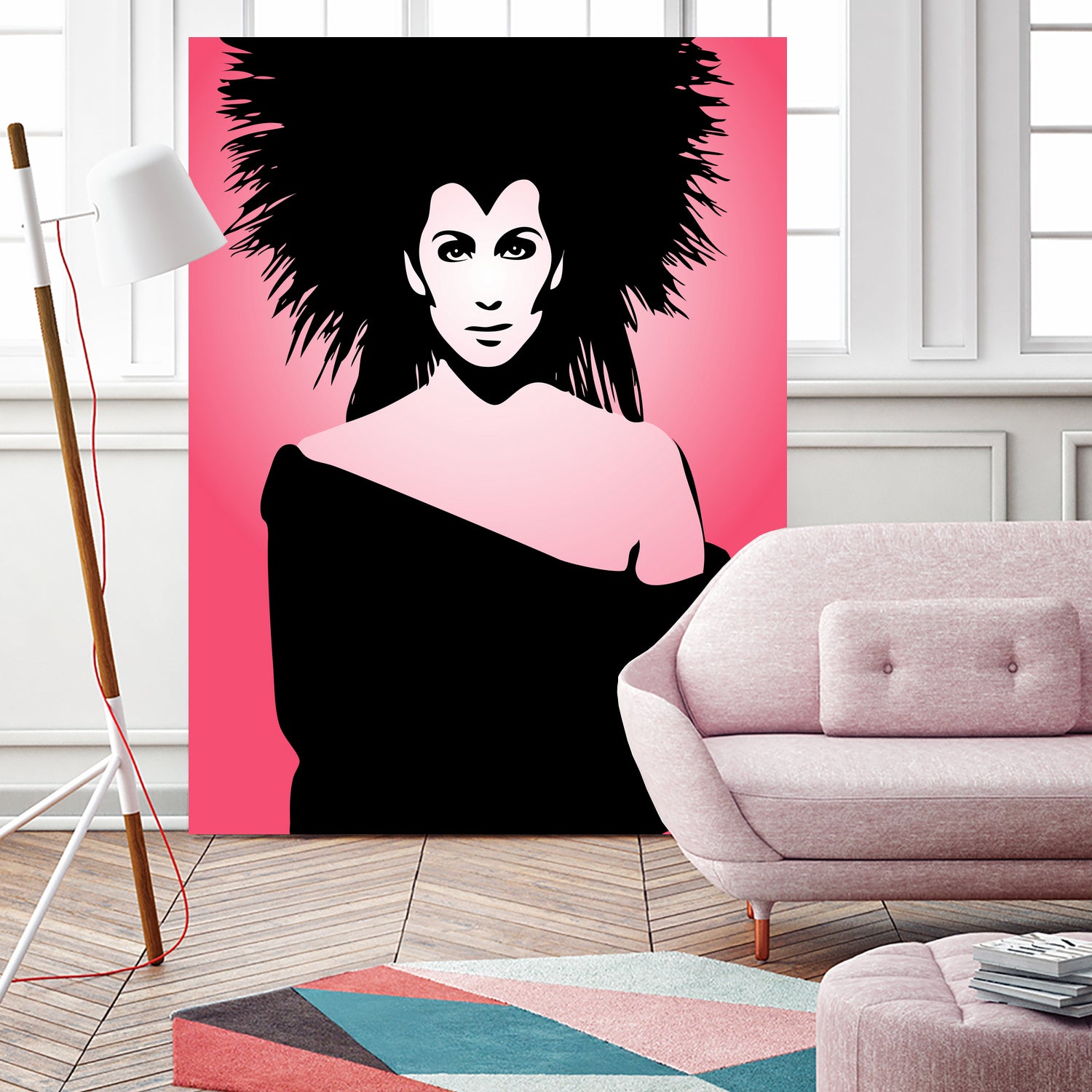 Cher | Pop Art by William Cuccio on GIANT ART - pink digital drawing