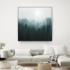 Autumn Fog | Green Edition by Robin Willems on GIANT ART - green digital painting