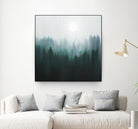 Autumn Fog | Green Edition by Robin Willems on GIANT ART - green digital painting