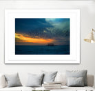 Starling Sunset by Chris Lord on GIANT ART - blue photo illustration