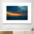 Starling Sunset by Chris Lord on GIANT ART - blue photo illustration