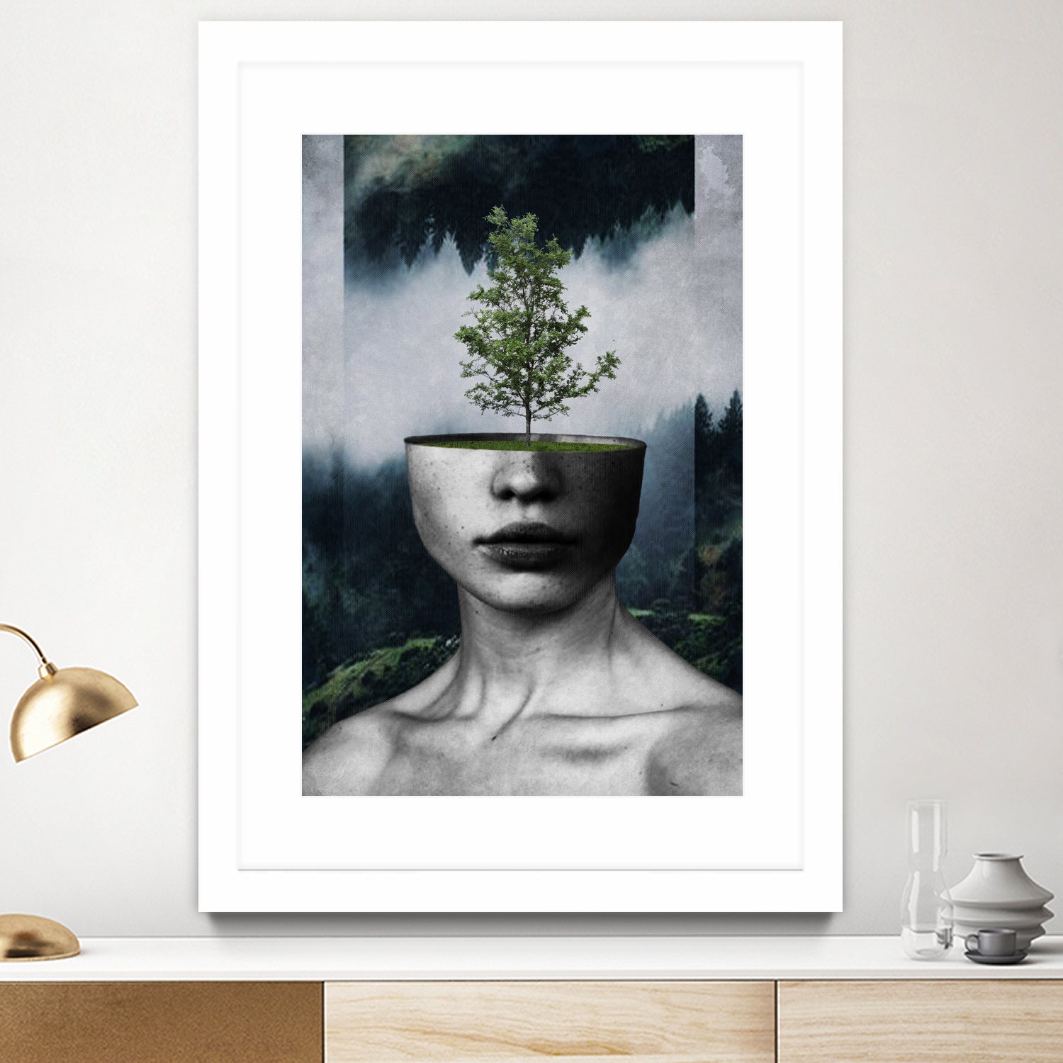 Tree Lady by Menelaos Trompoukis on GIANT ART - green digital painting