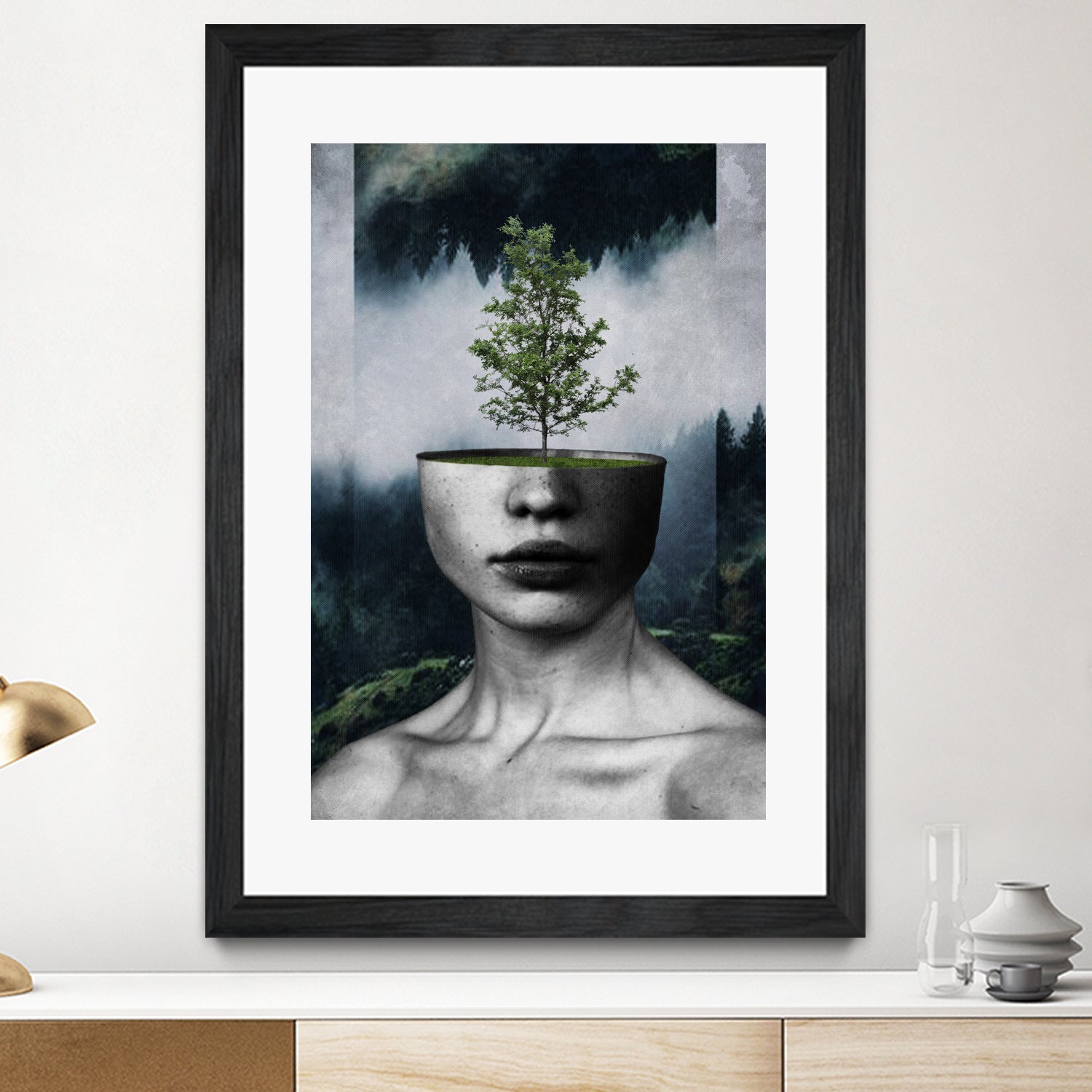 Tree Lady by Menelaos Trompoukis on GIANT ART - green digital painting