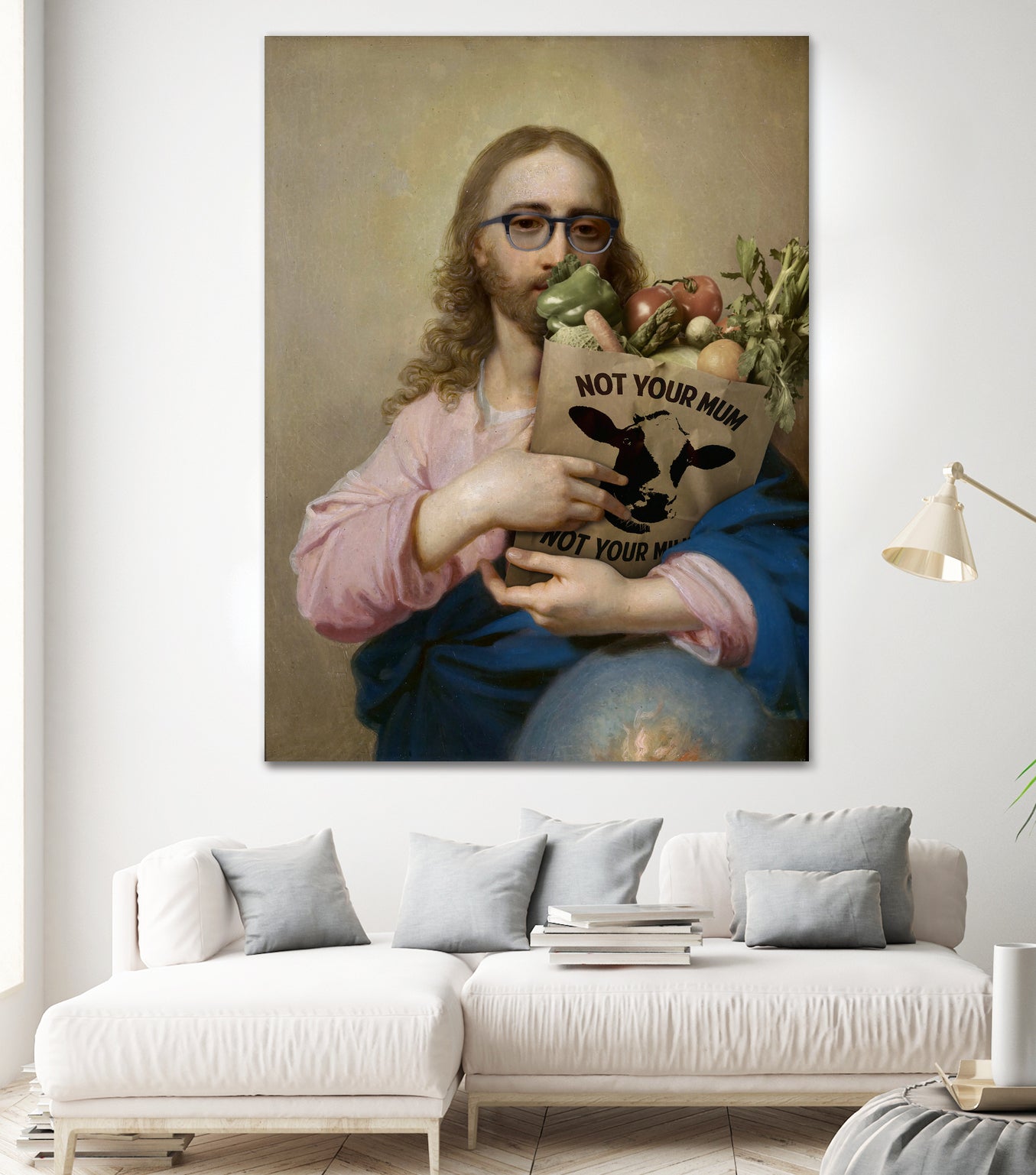 New Religion by José Luis Guerrero on GIANT ART - pink digital painting