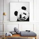 Peekaboo Panda by Laura Graves on GIANT ART - black digital painting