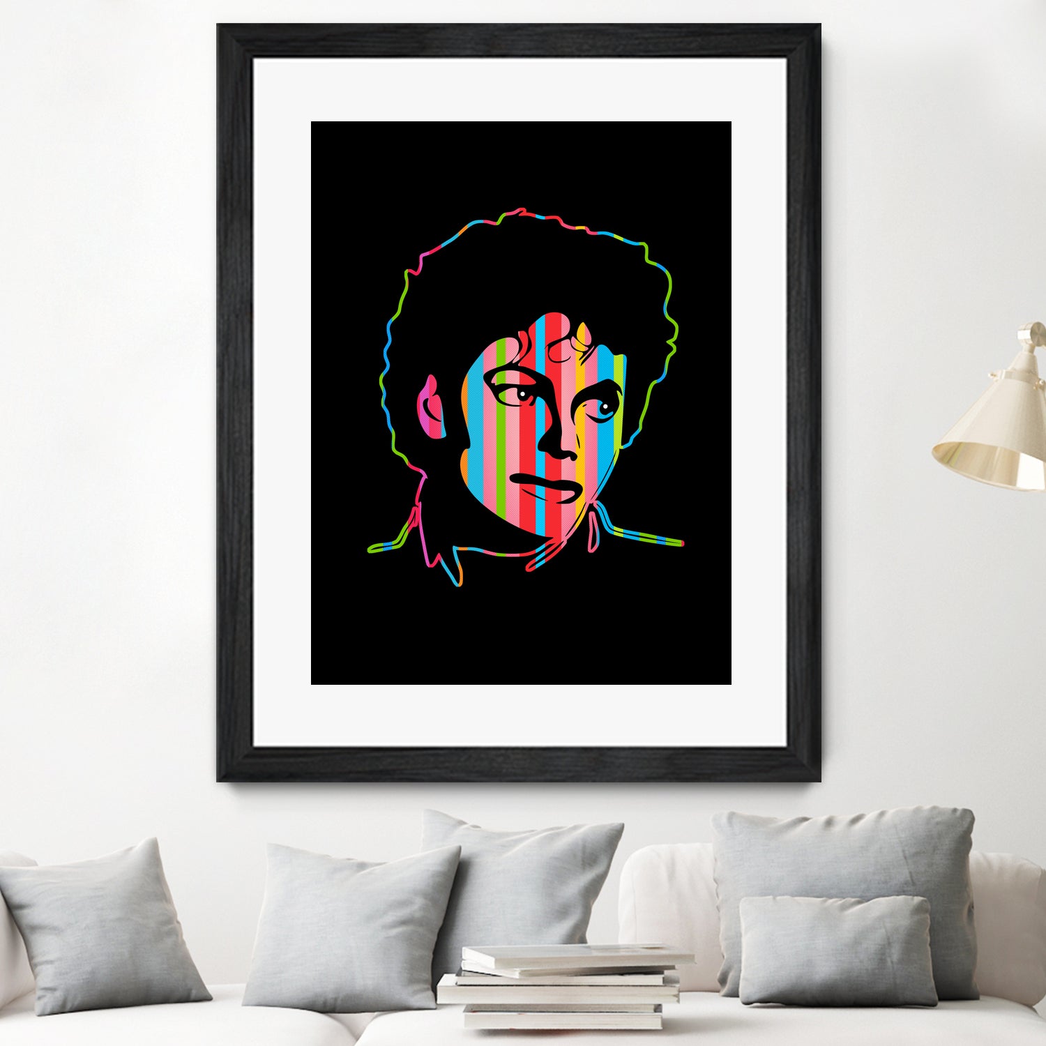 Michael Jackson | Dark | Pop Art by William Cuccio on GIANT ART - black digital drawing