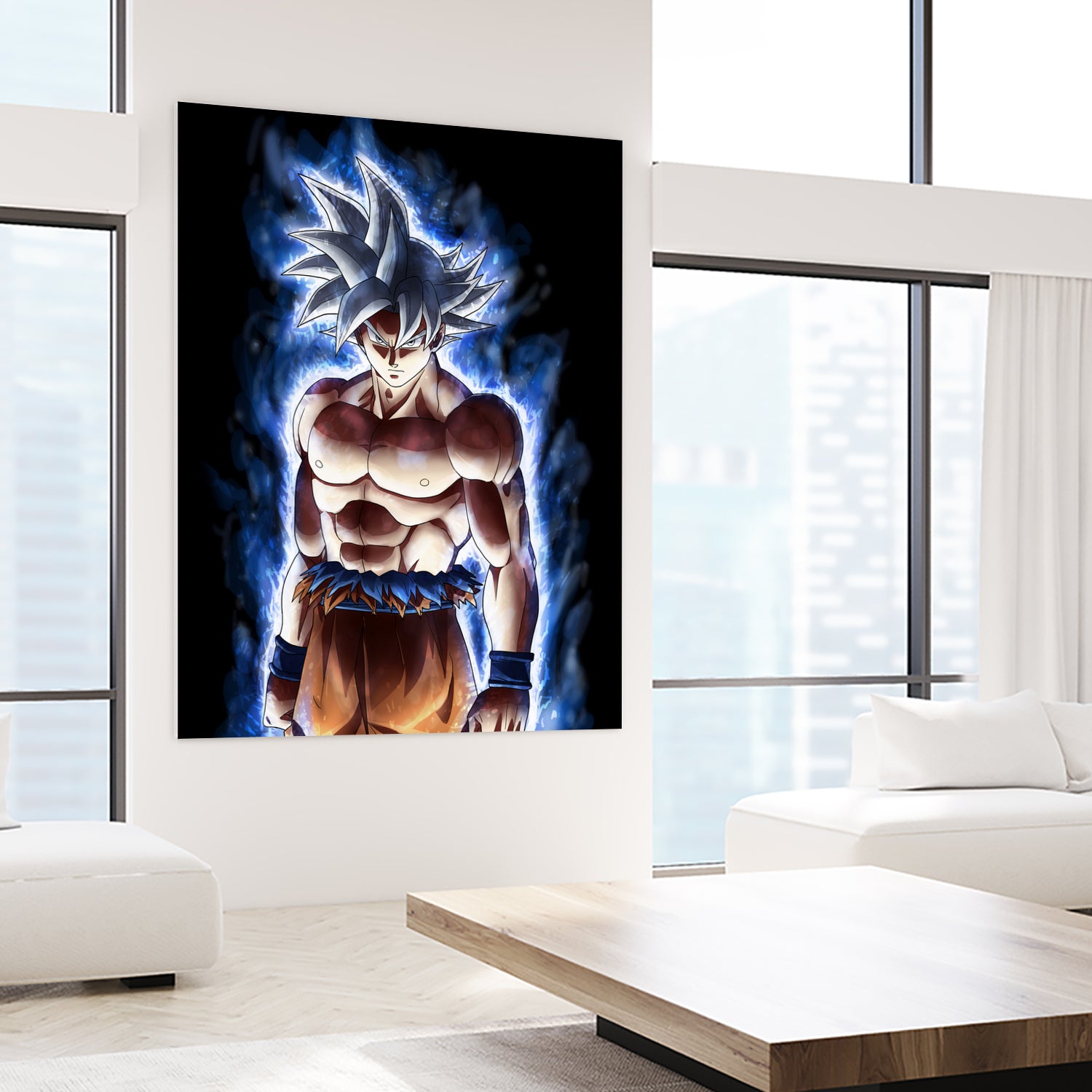 Goku ultra instinct - Selfish doctrine by MCAshe 24 on GIANT ART - blue digital drawing