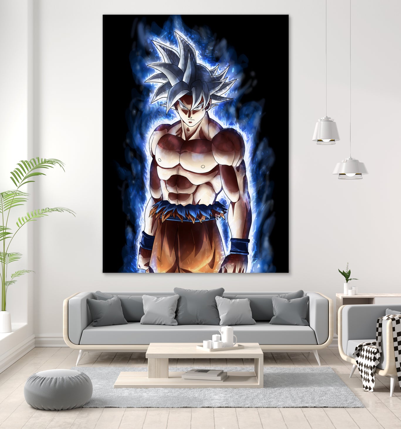 Goku ultra instinct - Selfish doctrine by MCAshe 24 on GIANT ART - blue digital drawing