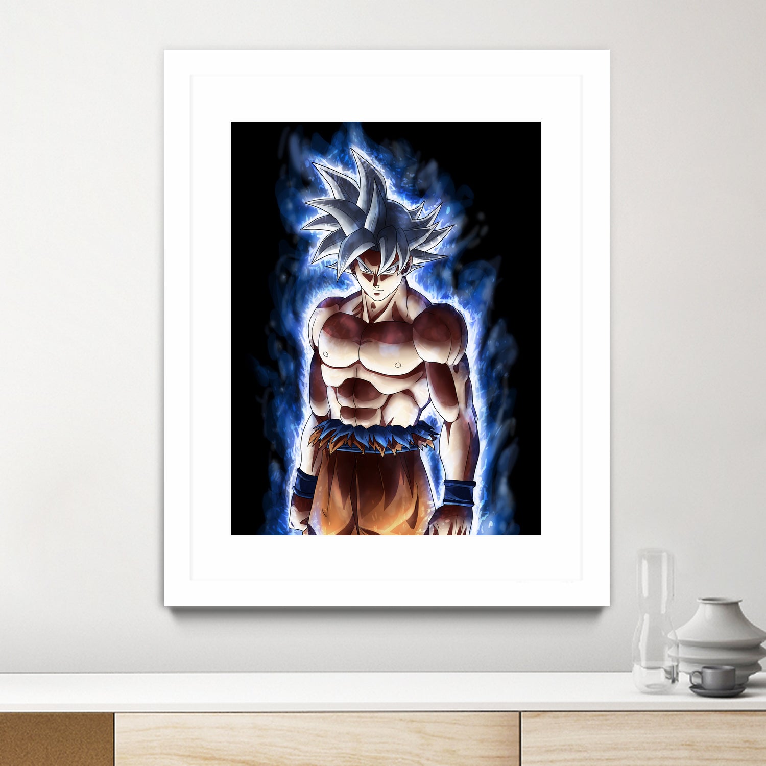 Goku ultra instinct - Selfish doctrine by MCAshe 24 on GIANT ART - blue digital drawing