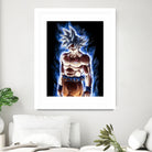 Goku ultra instinct - Selfish doctrine by MCAshe 24 on GIANT ART - blue digital drawing