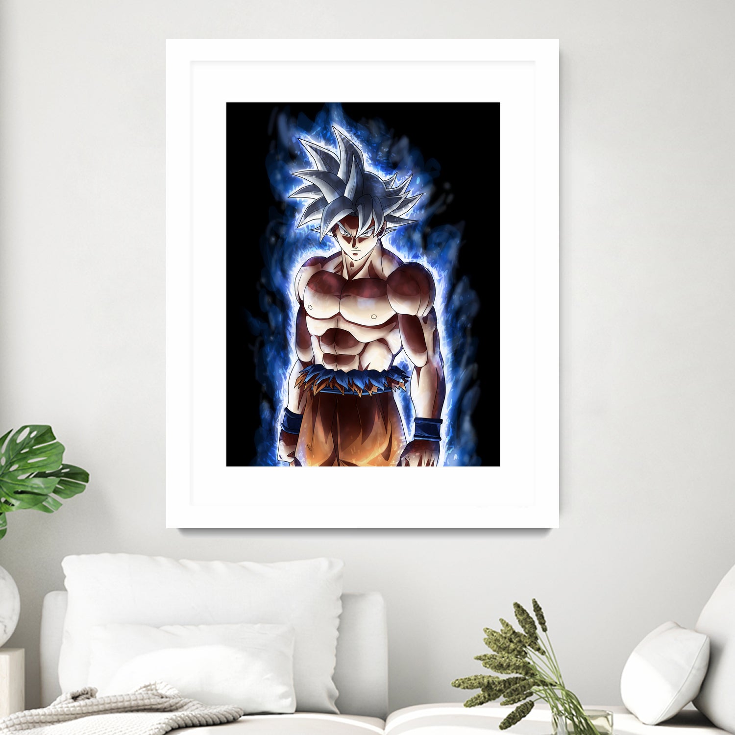 Goku ultra instinct - Selfish doctrine by MCAshe 24 on GIANT ART - blue digital drawing