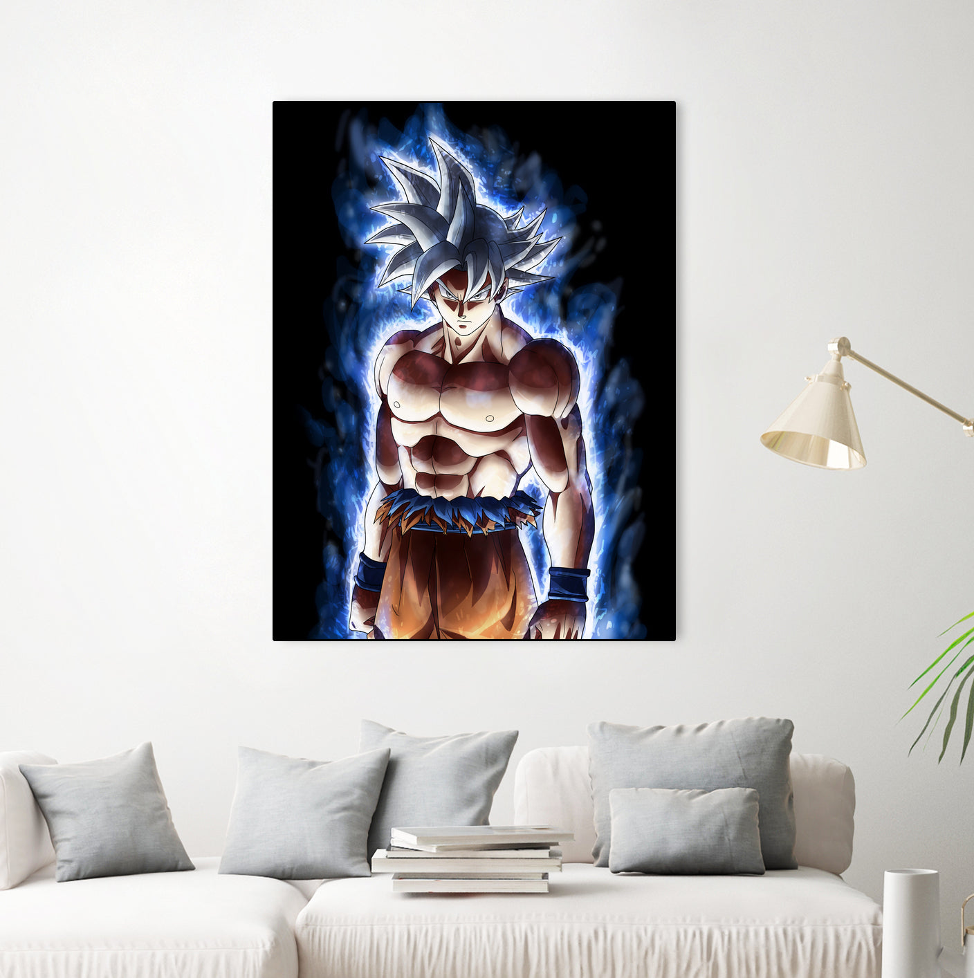 Goku ultra instinct - Selfish doctrine by MCAshe 24 on GIANT ART - blue digital drawing