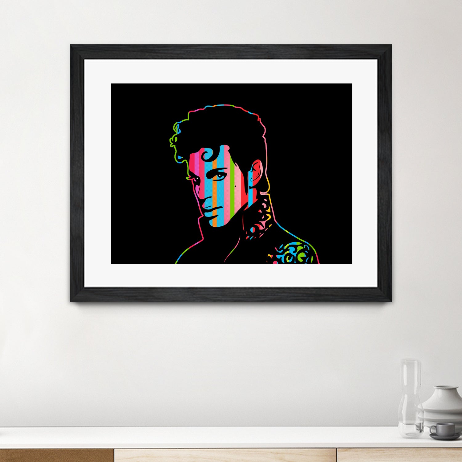 Prince | Dark | Pop Art by William Cuccio on GIANT ART - black digital drawing