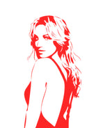 Britney Spears | Pop Art by William Cuccio on GIANT ART - red digital drawing