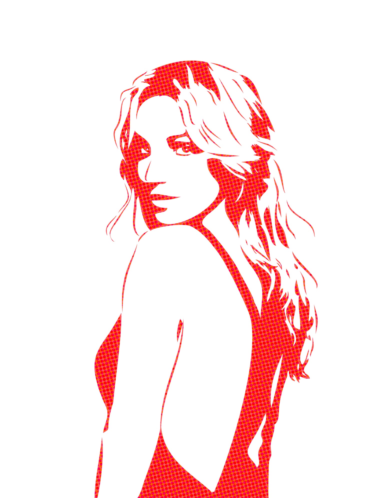 Britney Spears | Pop Art by William Cuccio on GIANT ART - red digital drawing