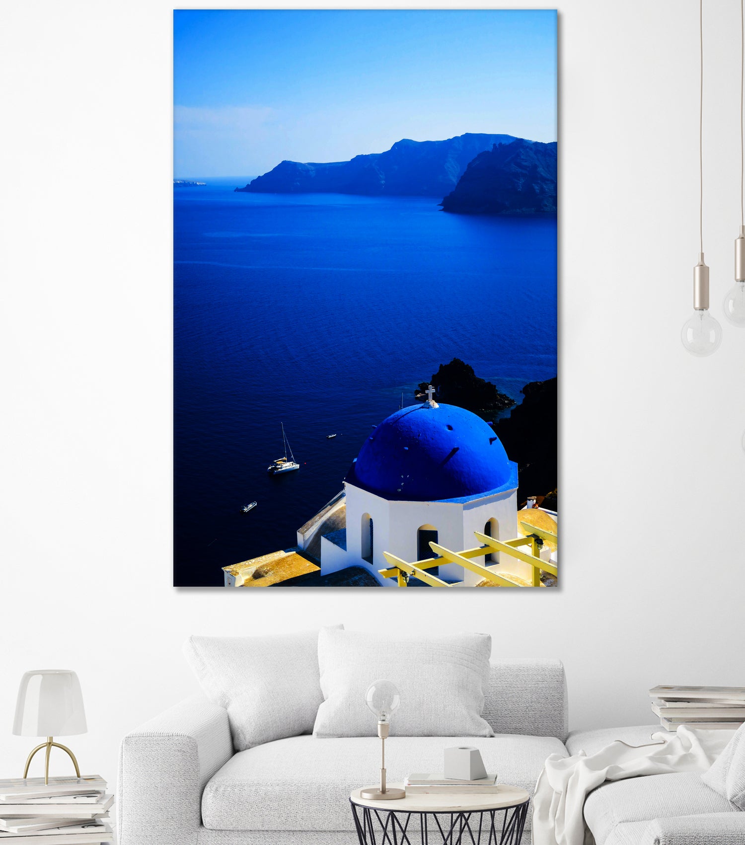 santorini1 n by Haris Kavalla on GIANT ART - blue photo manipulation