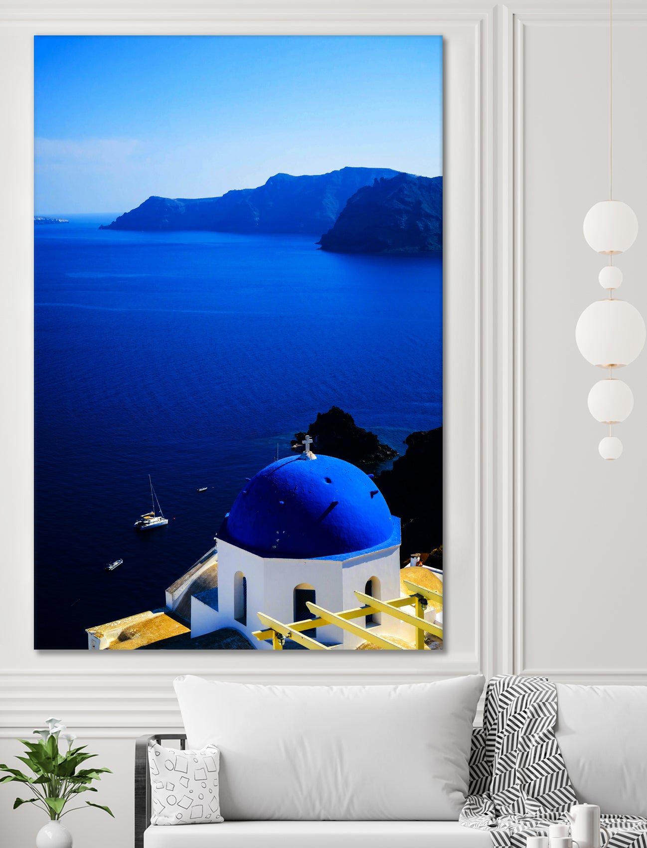 santorini1 n by Haris Kavalla on GIANT ART - blue photo manipulation