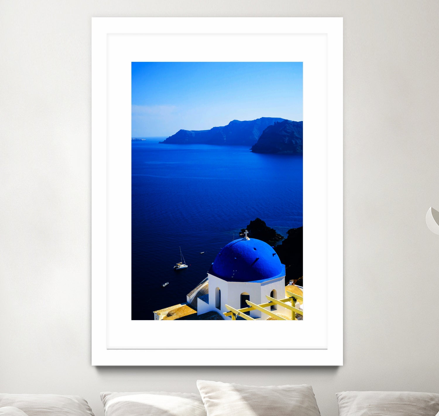 santorini1 n by Haris Kavalla on GIANT ART - blue photo manipulation