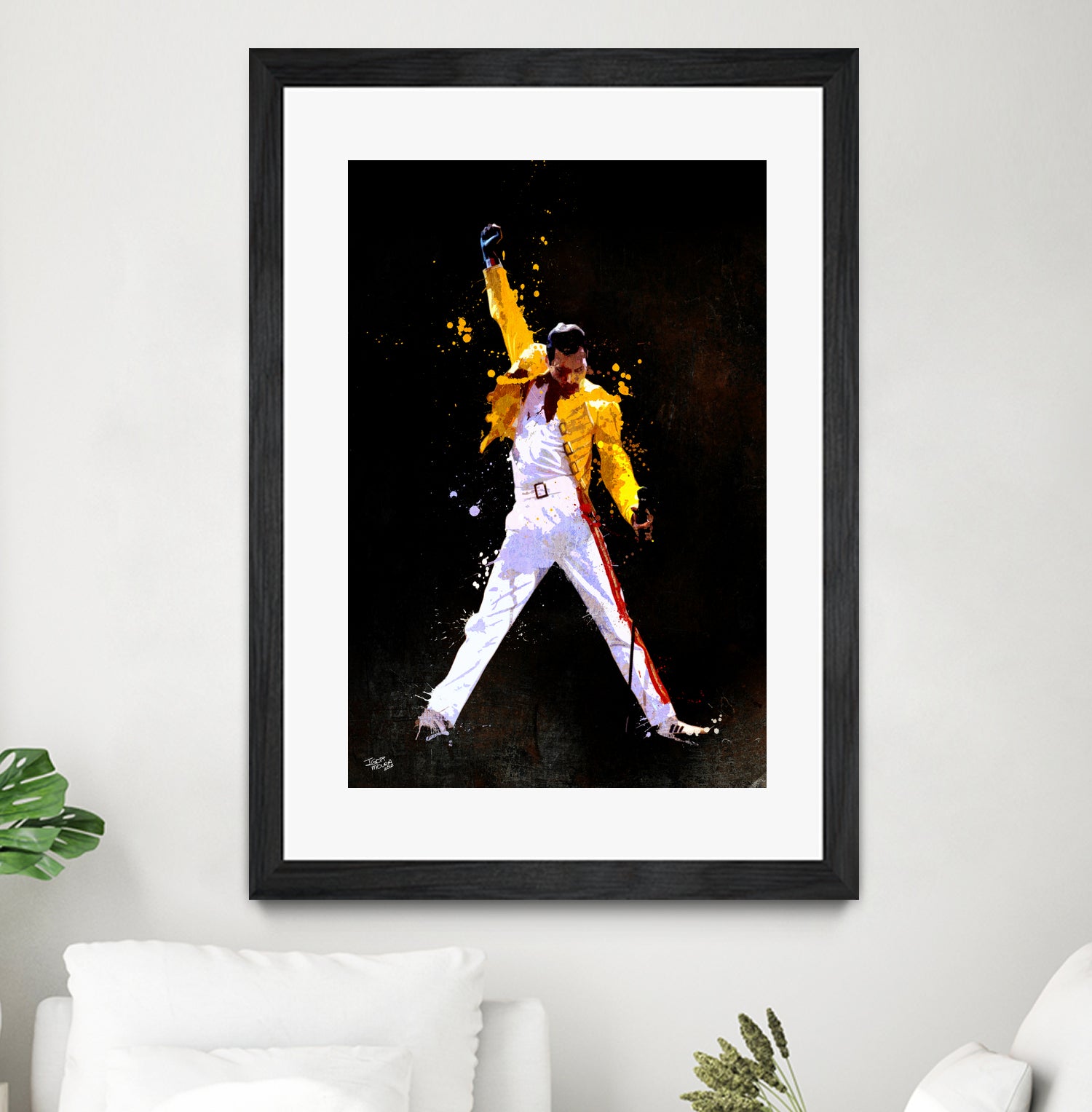 freddy mercury by Igor Moura on GIANT ART - black digital painting