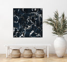 dark marble blue & black by Dirk Wüstenhagen on GIANT ART - black mixed media