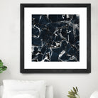 dark marble blue & black by Dirk Wüstenhagen on GIANT ART - black mixed media