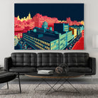 Meatpacking District by Night by Remko Heemskerk on GIANT ART - red digital painting