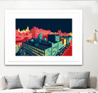 Meatpacking District by Night by Remko Heemskerk on GIANT ART - red digital painting