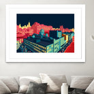 Meatpacking District by Night by Remko Heemskerk on GIANT ART - red digital painting