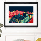 Meatpacking District by Night by Remko Heemskerk on GIANT ART - red digital painting