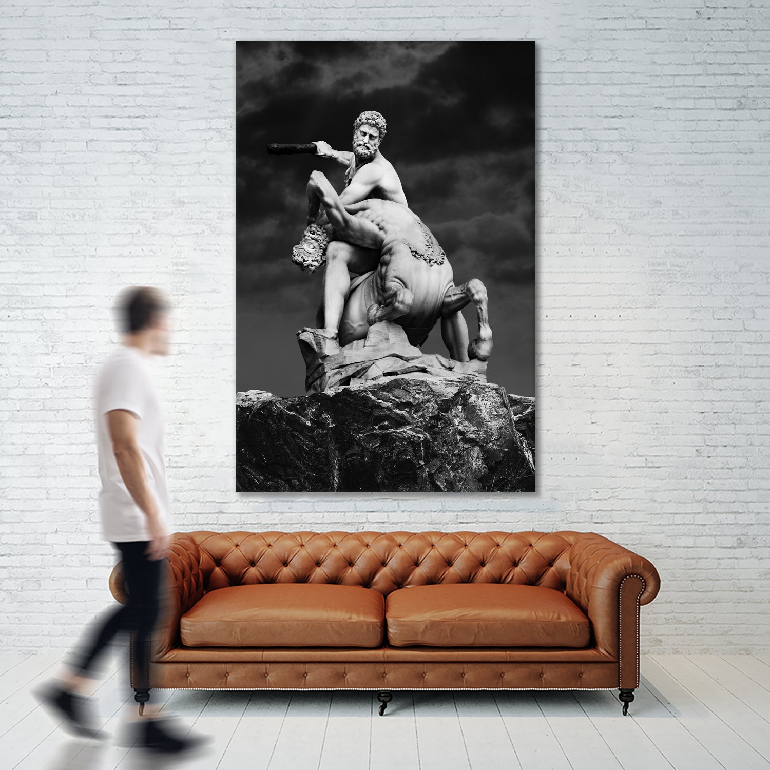 Heracles & Nessus by Burak Günay on GIANT ART - black digital painting