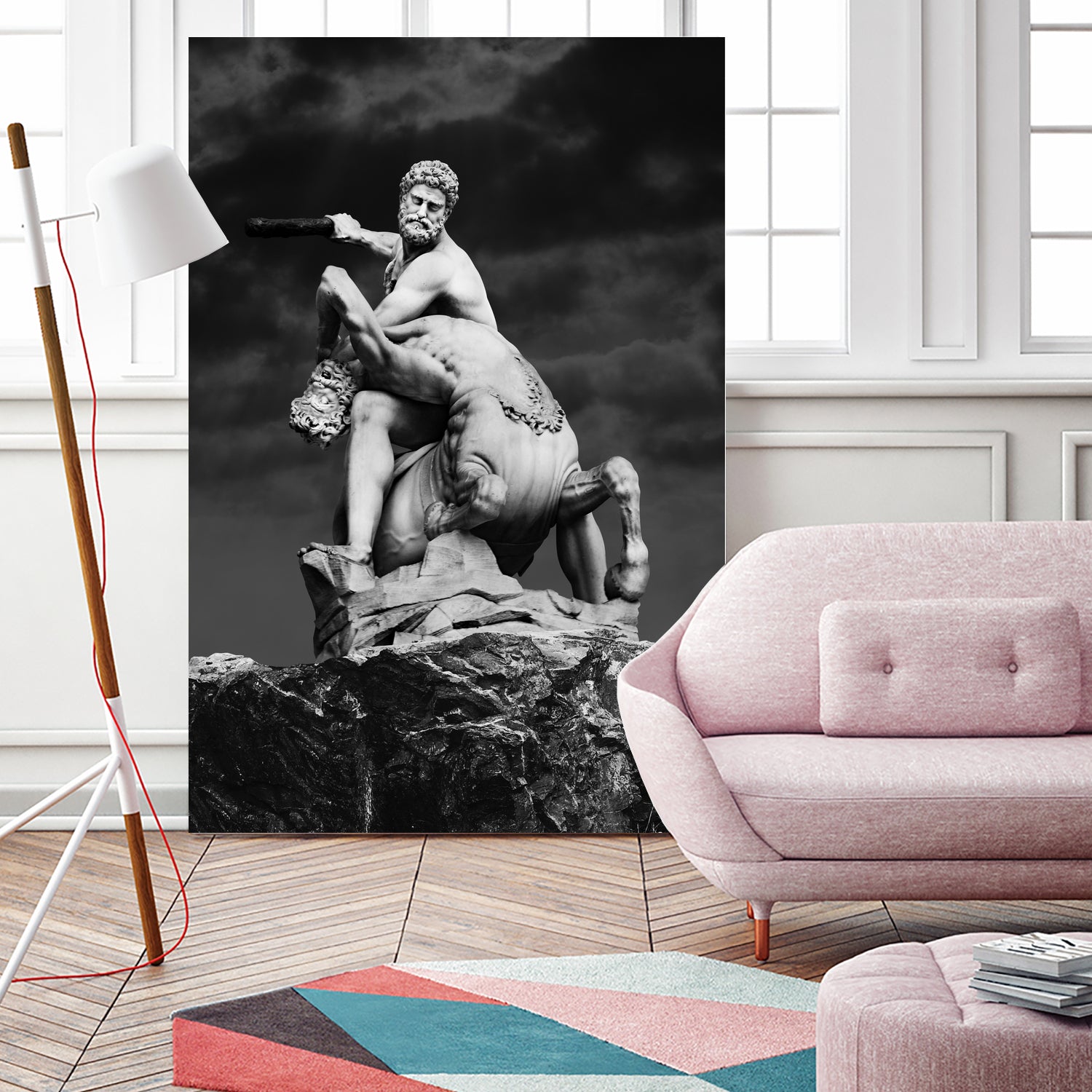 Heracles & Nessus by Burak Günay on GIANT ART - black digital painting