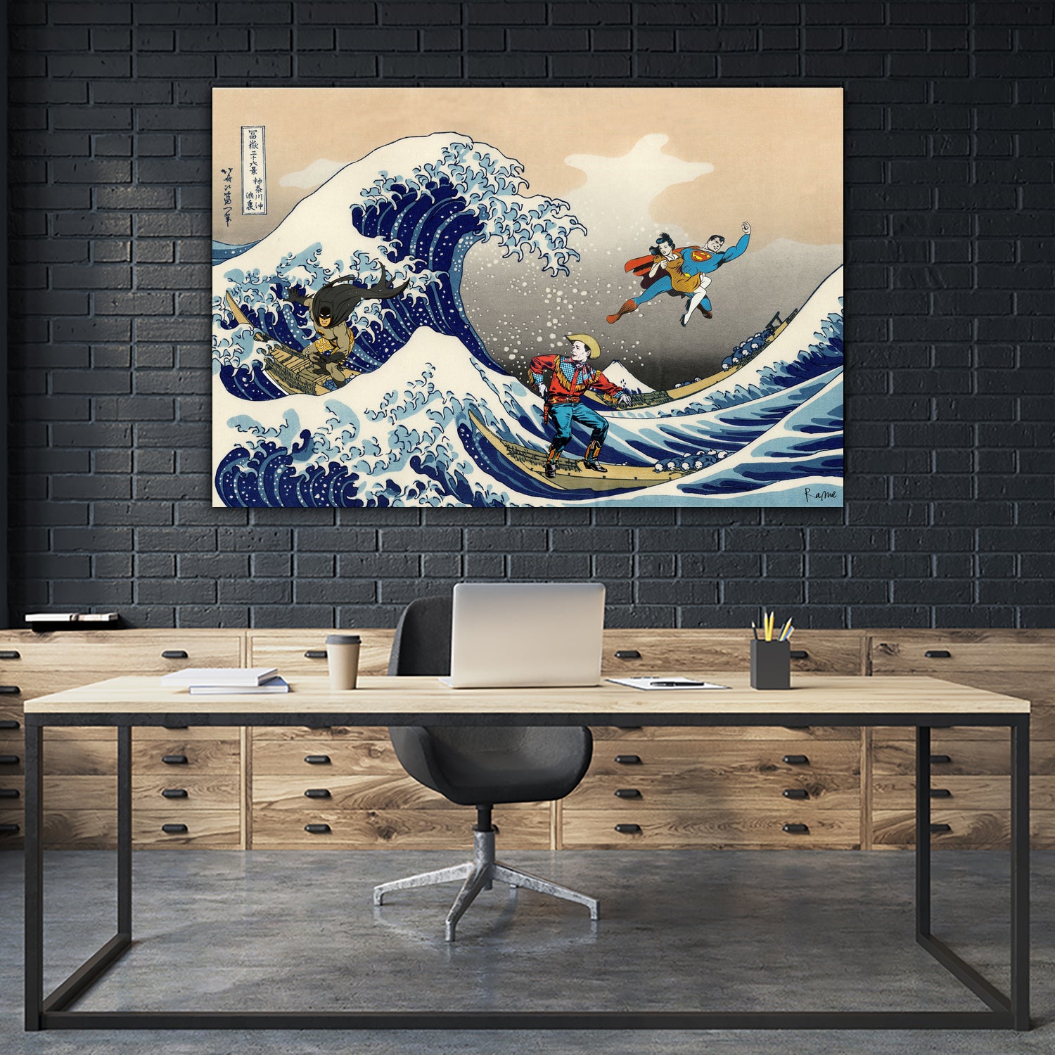 GREAT WAVE by Caterina Lo Cicero on GIANT ART - blue digital drawing