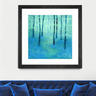 Bluebells, Challock by Nic Squirrell on GIANT ART - green digital painting