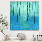 Bluebells, Challock by Nic Squirrell on GIANT ART - green digital painting