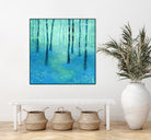 Bluebells, Challock by Nic Squirrell on GIANT ART - green digital painting