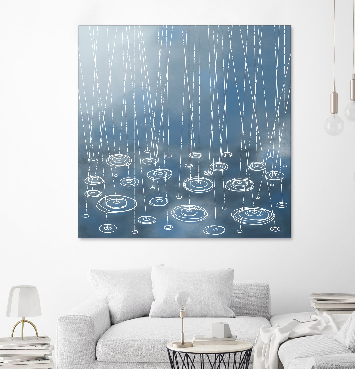 Another Rainy Day by Nic Squirrell on GIANT ART - blue digital painting