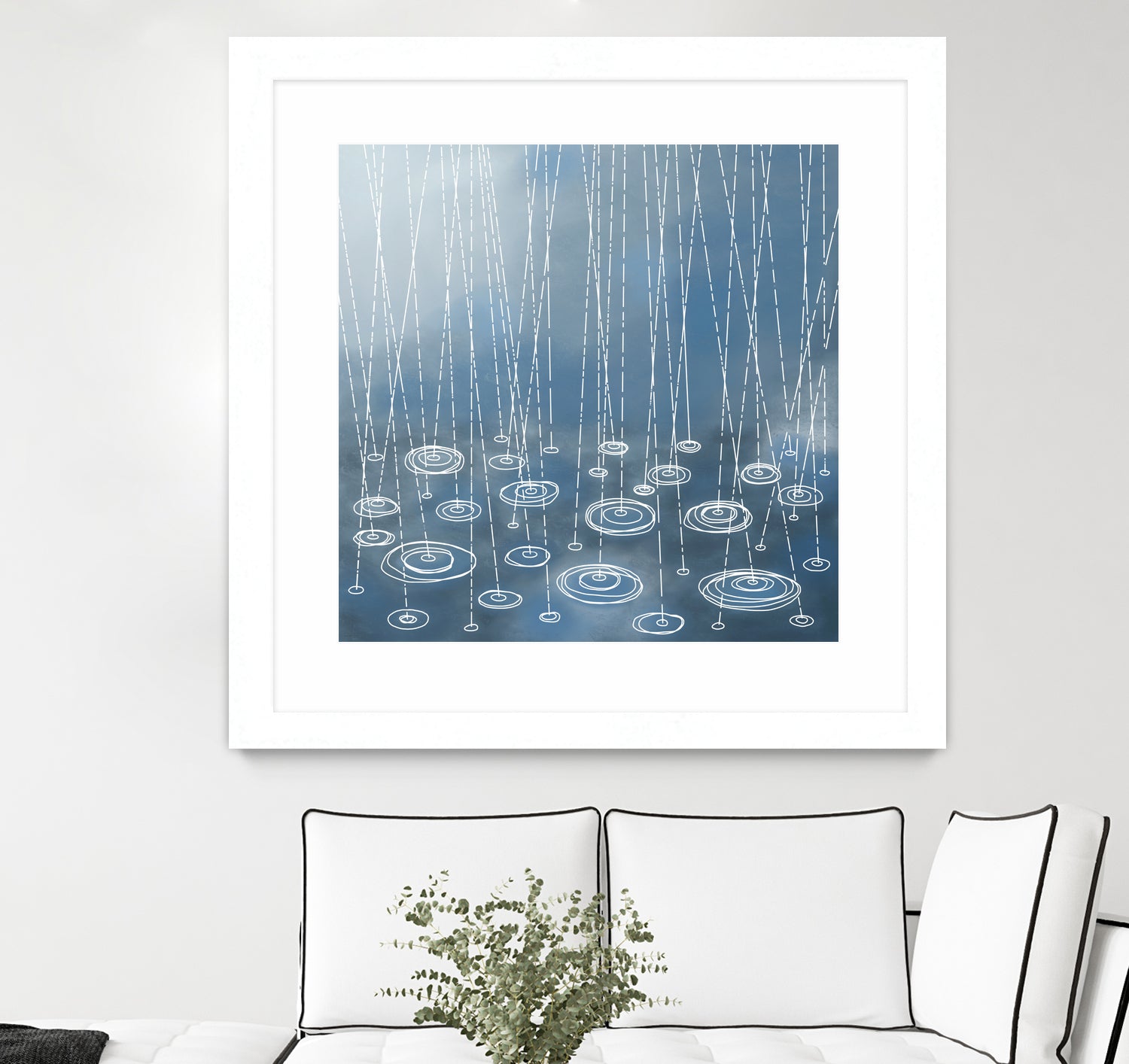 Another Rainy Day by Nic Squirrell on GIANT ART - blue digital painting